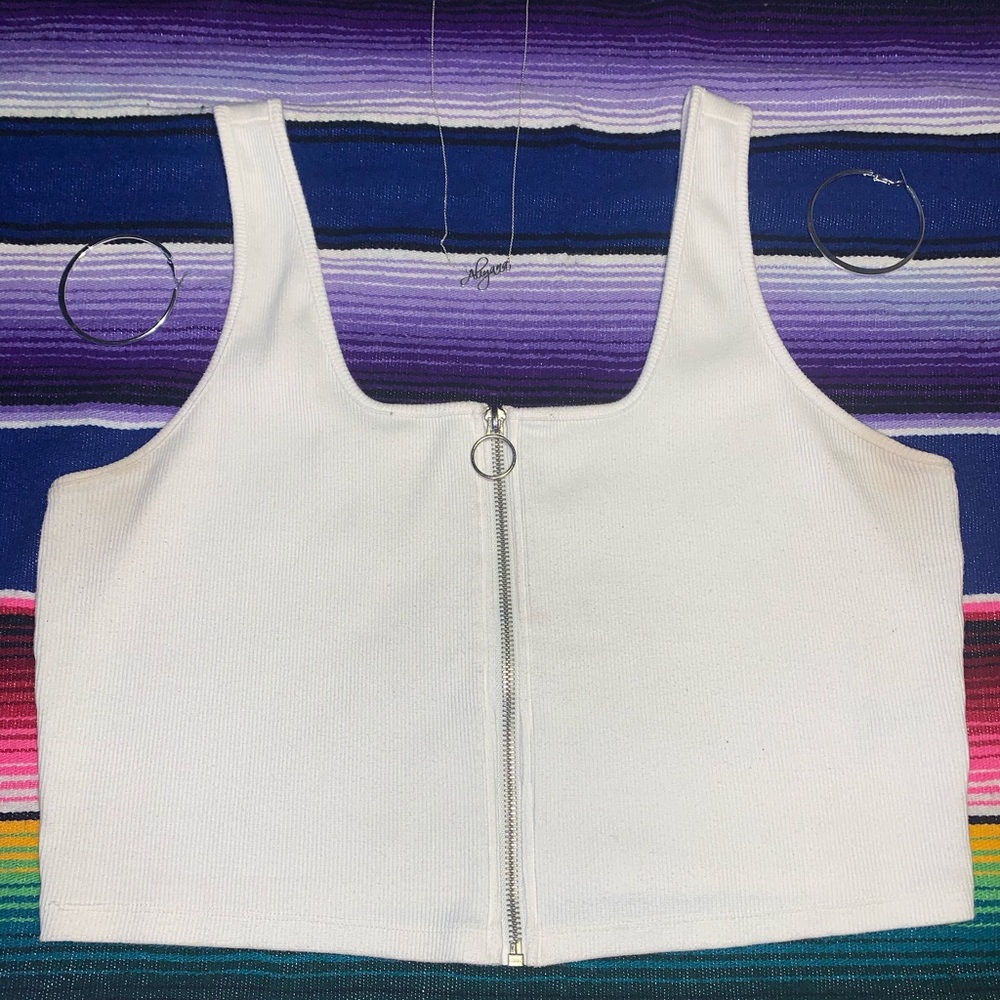 Zipper Tank top
